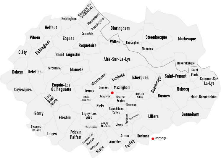 carte secteur lactuaireisbergues