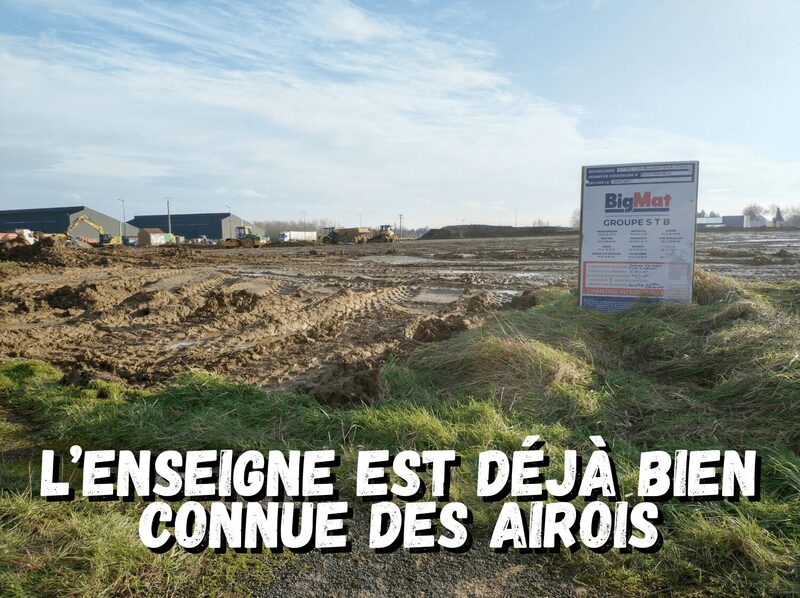 Un magasin de bricolage en construction à Aire sur la Lys