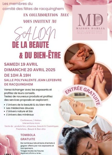 Salon de la beauté et du bien être ce samedi 19 avril et dimanche 20 avril