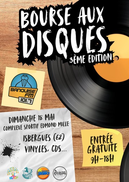 Bourse aux disques à Isbergues le 18 mai