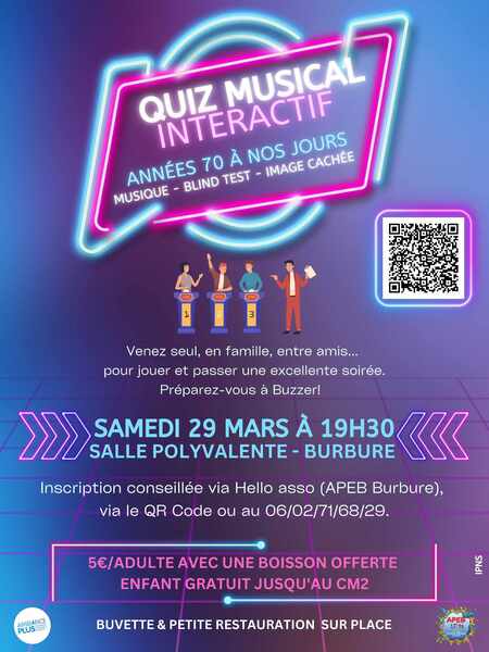 Quiz musical interatif à Burbure