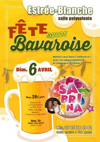 Fête bavaroise le dimanche 6 avril 2025