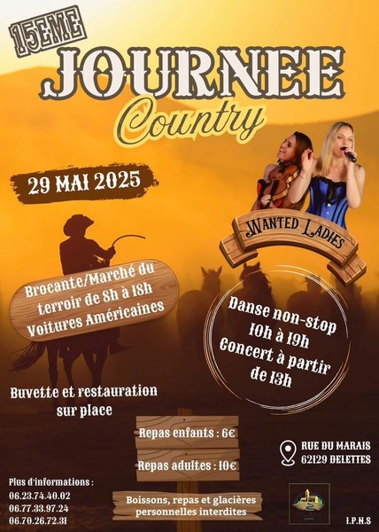 Journée country ce jeudi 29 mai à Delettes