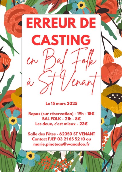 Erreur de Casting en Bal folk à Saint Venant