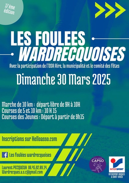 17 éme édition des foulées wardrecquoises à Wardrecques