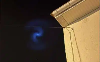Une spirale de gaz aperçue dans le ciel