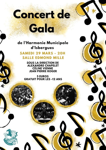 Concert de gala à Isbergues le samedi 29 mars