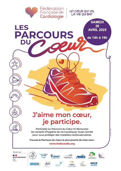 Les parcours du coeur à Delettes le samedi 26 avril