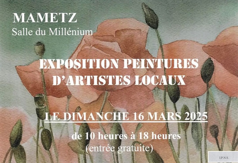 Exposition peintures et d'artistes locaux à Mametz dimanche 16 mars