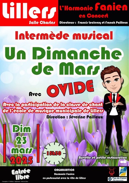 Intermède musical ce dimanche 23 mars salle Charles de Lillers