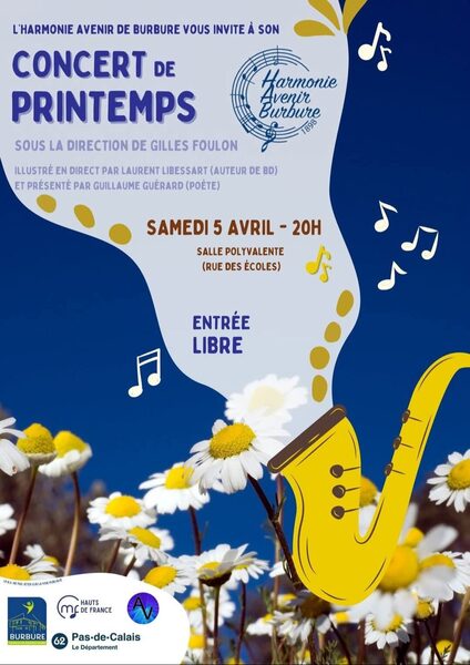 Concert de Printemps à Burbure le samedi 5 avril