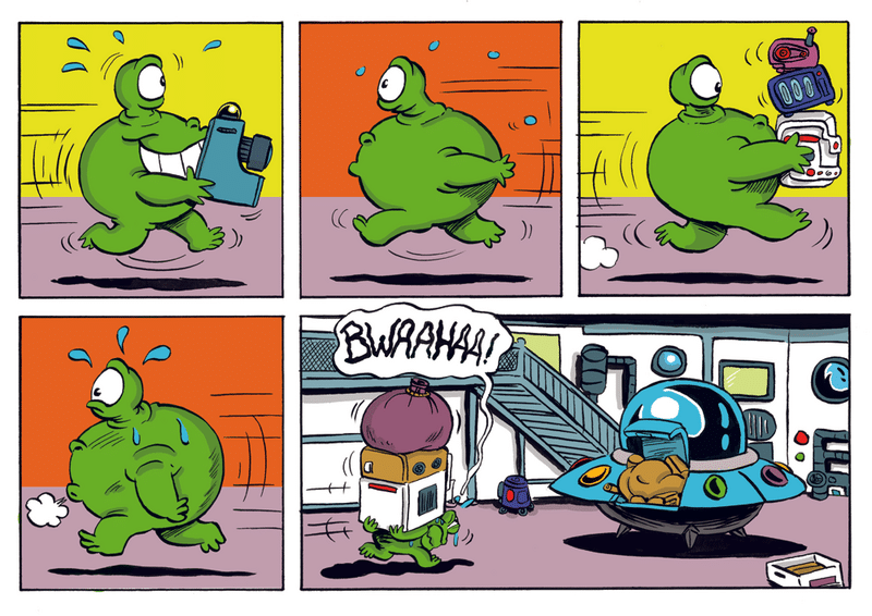 GLOBULE L'EXTRATERRESTRE Réédition de ma première BD jeun
