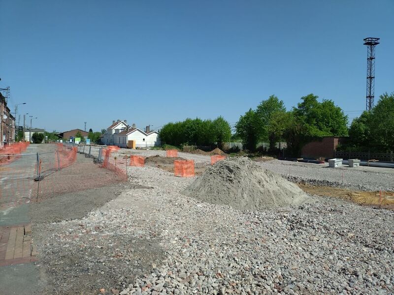 1 mois de travaux déjà en gare d'Isbergues