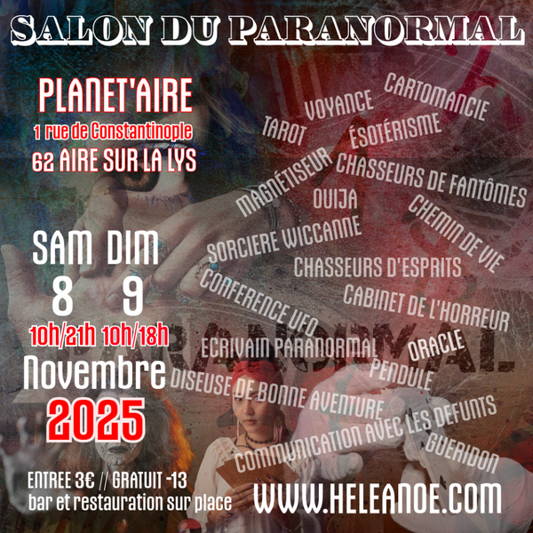 Première édition pour le salon du Paranormal de Aire Sur la Lys les samedi 8 et dimanche 9 novembre