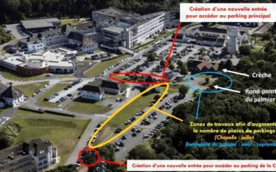 Agrandissement du parking de l’hôpital à Helfaut