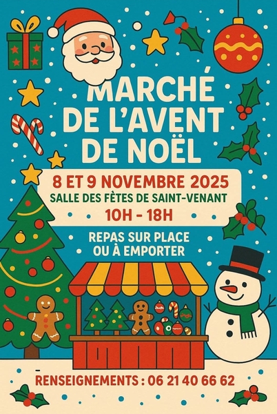 Marché de l'avent de Noel durant ces week-end des samedi 8 et dimanche 9 novembre à Saint Venant