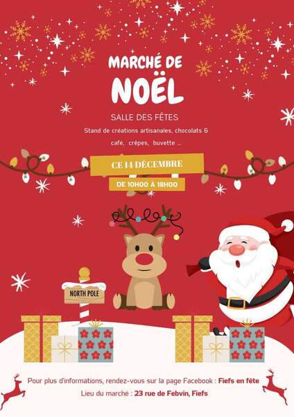 Un marché de Noel à Fiefs ce dimanche 14 décembre