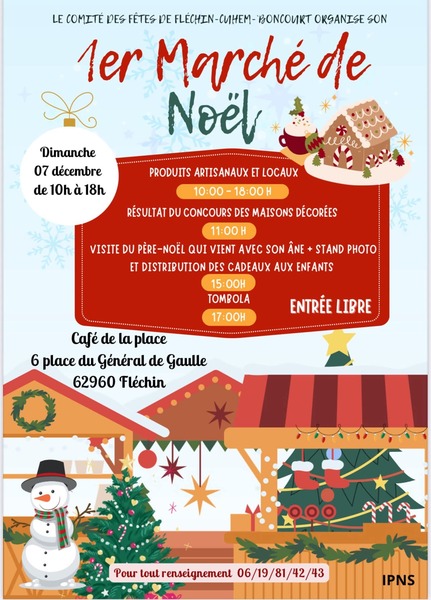Un marché de Noel sera organisé à Fléchin dans le café de la commune