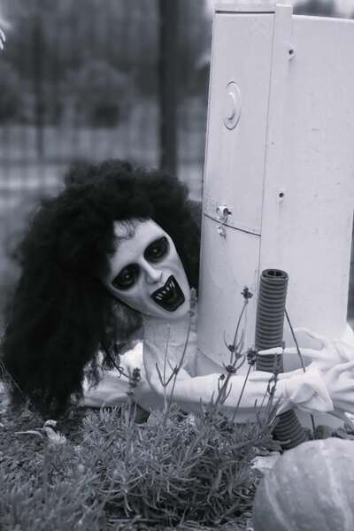 Les enfants avancent en retenant leur souffle, les parents rient tout en essayant de cacher leurs frissons, et chacun découvre avec étonnement l’imagination débordante d’Eugénie. Chaque élément, chaque lumière, chaque son a été pensé pour plonger les visiteurs dans une atmosphère à la fois angoissante et féerique. Rien n’est laissé au hasard. L’arche d’entrée marque le passage vers un autre monde, les effets de lumière donnent vie aux ombres, et la musique, tantôt grinçante, tantôt mystérieuse, accompagne le visiteur tout au long de sa découverte.