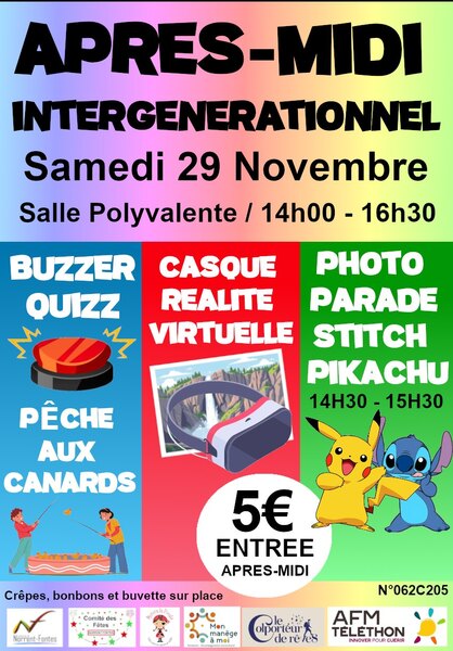 Après midi intergénérationnel à Norrent Fontes ce samedi 29 novembre