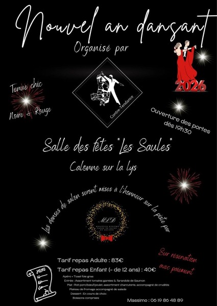 Nouvel an dansant à Calonne sur la Lys