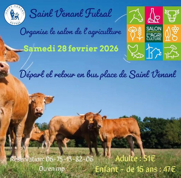 Déplacement au salon de l'agriculture à Paris depuis Saint Venant