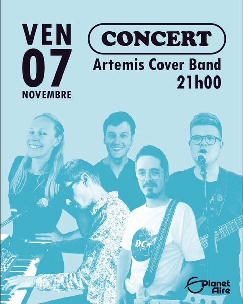 Concert chez planet'Aire de Aire sur la Lys ce vendredi 7 novembre