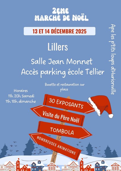 Marché de Noel à Lillers les 13 et 14 décembre