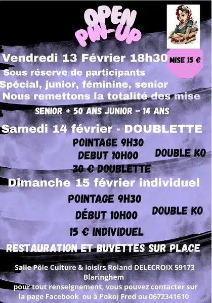 Open des Pin-up Darts 2026 de Blaringhem