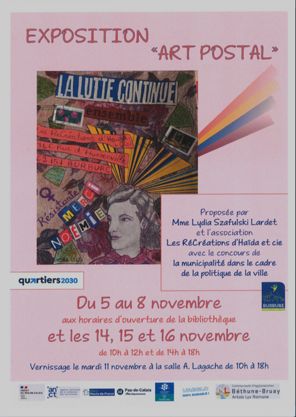 Exposition art postal à Burbure