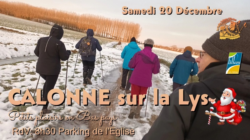 Une randonnée à Calonne sur la Lys ce samedi 20 décembre