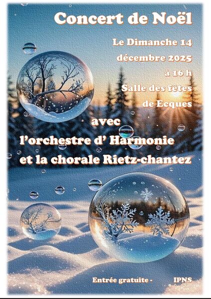 Concert de Noel ce dimanche 14 décembre à Ecques