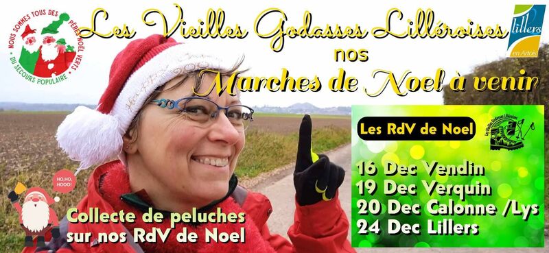 L'association les vieilles Godasses de Lillers organisent des randonnées en décembre