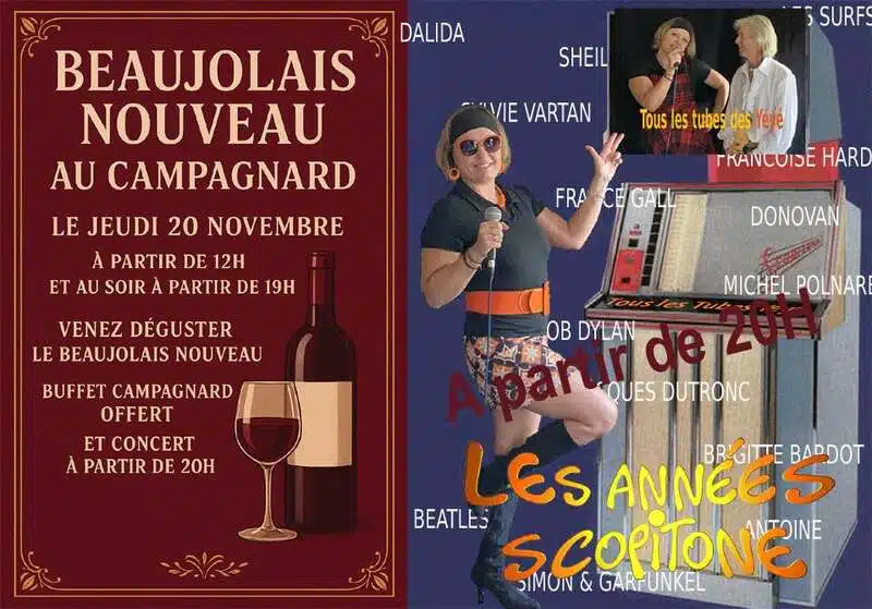 Allez déguster le Beaujolais nouveau au Campagnard de Guarbecque