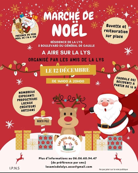 Marché de Noel des résidents ce vendredi 12 décembre