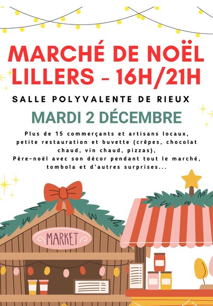 Marché de Noel à Lillers ce mardi 2 décembre