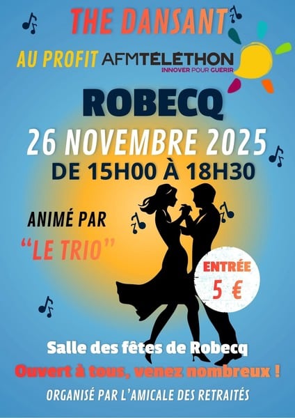 Un thé dansant ce mercredi 26 novembre à Robecq