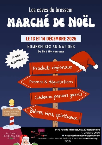 Le commerce des caves du brasseur va faire son marché de Noel ! Rendez vous les 13 et 14 décembre