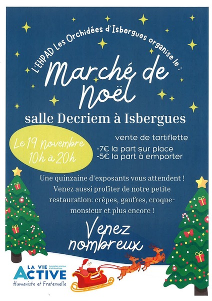 Marché de Noel de l'EHPAD les Orchidées de la commune d'Isbergues