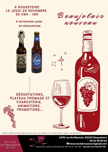 Beaujolais nouveau aux caves du brasseur de Roquetoire