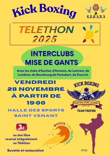 Kick boxing ce vendredi 28 novembre à Saint Venant