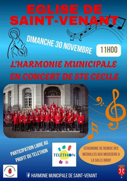 Concert de Saint Cécile de dimanche 30 novembre à Saint Venant