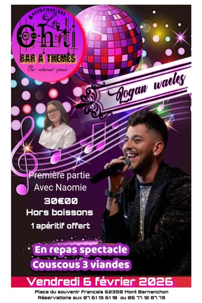 Un repas spectacle ce vendredi 6 février au ch'ti bar à thèmes de Mont Bernenchon
