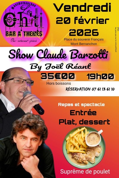 Show Claude Barzotti by Joel Réant au ch'ti bar à thèmes de Mont Bernenchon