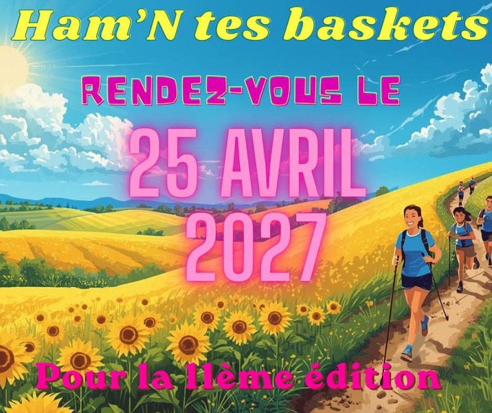 Onzième édition de l'événement Ham'n tes baskets à Ham En Artois ce 25 avril