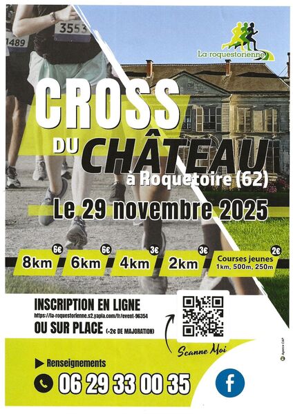 Le cross du chateau de Roquetoire se déroulera le samedi 29 novembre