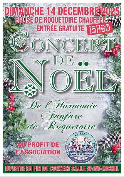 L'harmonie Fanfare de Roquetoire sera en concert de Noel à Roquetoire ce dimanche 14 décembre