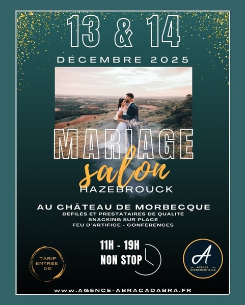 Salon du mariage ce samedi 13 et dimanche 14 décembre à Morbecque