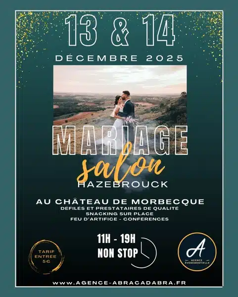 Salon du mariage ce samedi 13 et dimanche 14 décembre à Morbecque