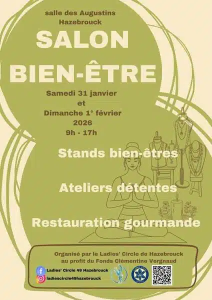 Salon du bien être pour la fin janvier et premier jour de février 2026 à Hazebrouck